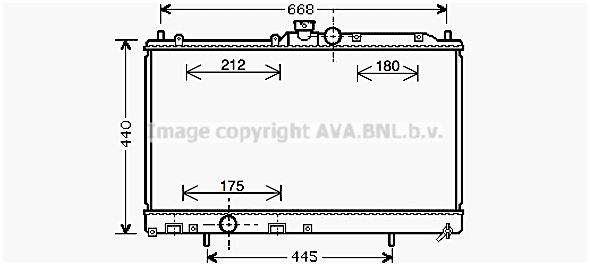 AVA QUALITY COOLING Радиатор, охлаждение двигателя MT2195